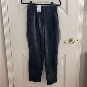 NWT H&M Faux Leather Pants Size 4
